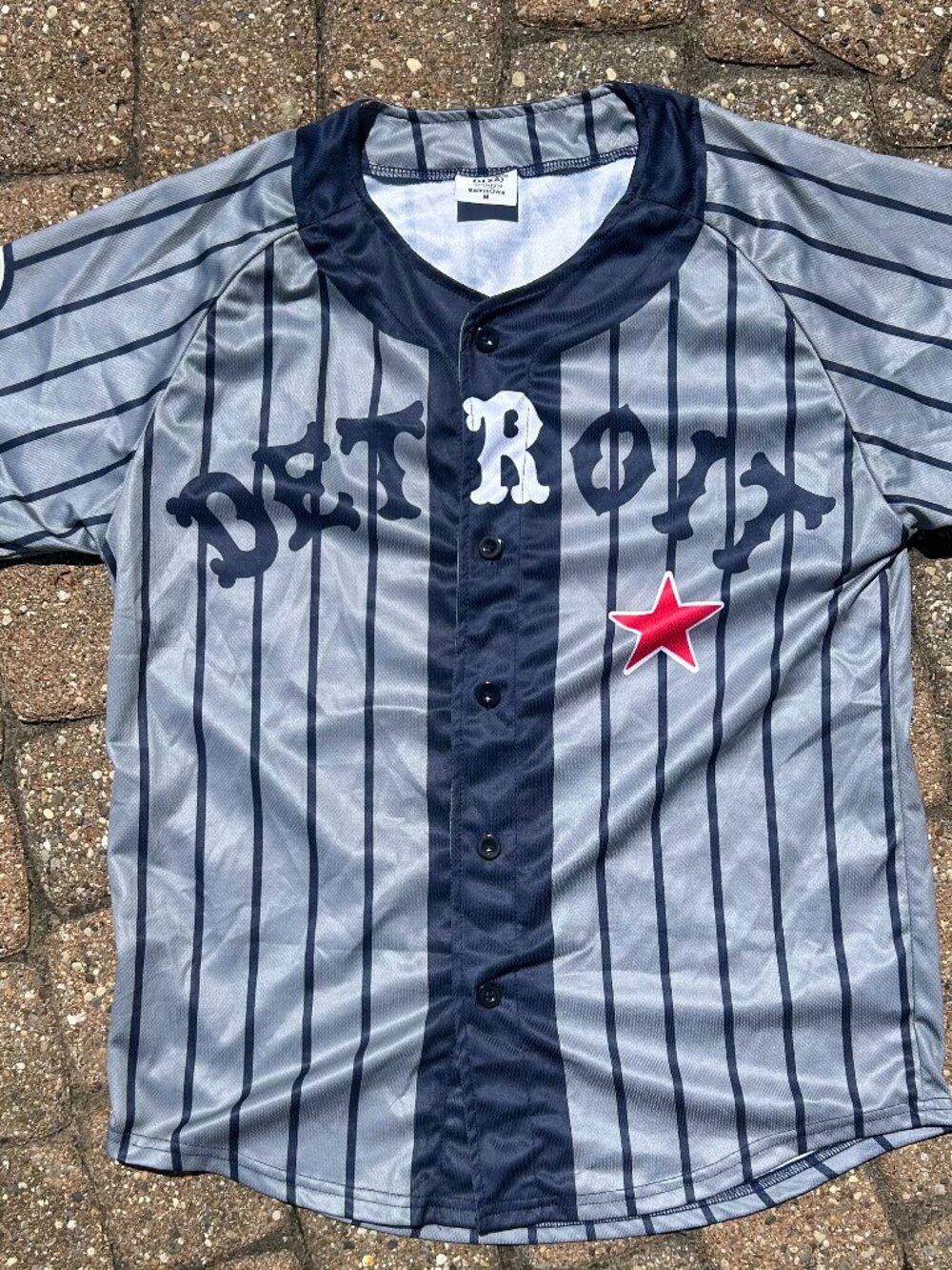 Detroit Tigers MLB Baseball Jersey Turkey Stearnes Tribute Sz M Negro League